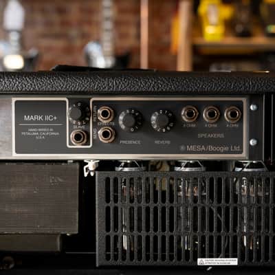Mesa/Boogie Mark IIC+ HRG 100-watt Amplifier Head - Black with Wicker Grille image 8