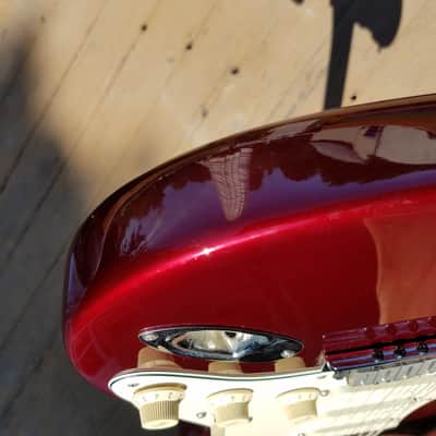 Rare & Limited Lace Sensor Fender  Deluxe American Standard Stratocaster 1989 Red w/ Gig Bag image 4