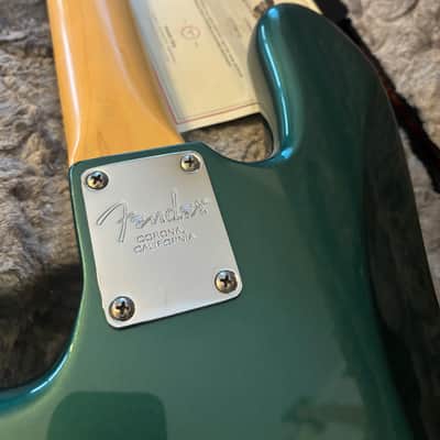 Fender Adam Clayton Artist Series Signature Jazz Bass 2017 Sherwood Green Metallic image 6