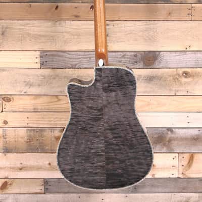 B.C. Rich Prophecy Series Acoustic/Electric Guitar Smoke Black Quilt w/ Case image 5