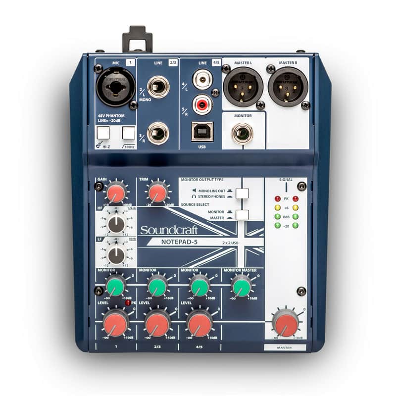 Soundcraft - SCR-5085980US-01 - Notepad-5 Small Format Analog Mixer image 1