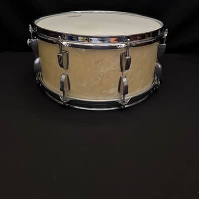 WFL Ludwig New Classic Ray McKinley 14" x 6,5" snare drum 1950's - White Marine Pearl image 6