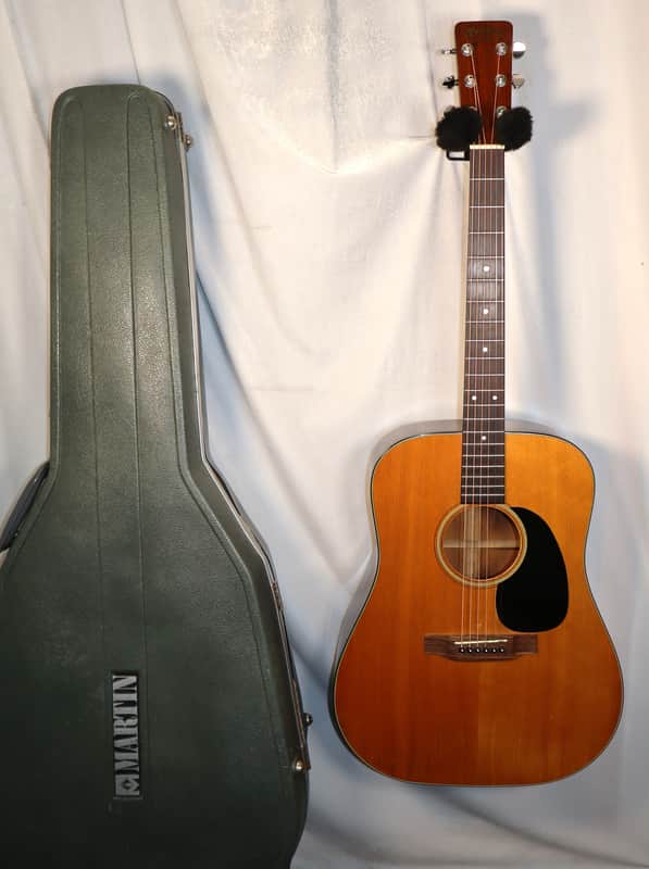 Martin D-18 Dreadnought Acoustic Guitar with original case Vintage 1970 D18 image 1