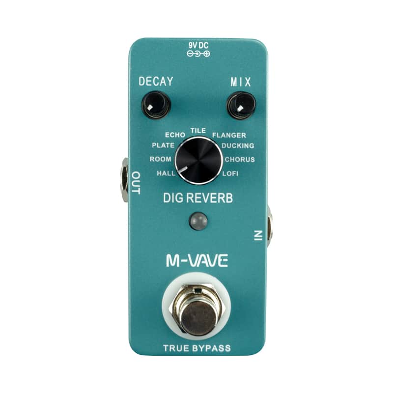 Digital Reverb Guitar Effect Pedal 9 Reverb Types True Bypass,price include the import duty for US buyer image 1