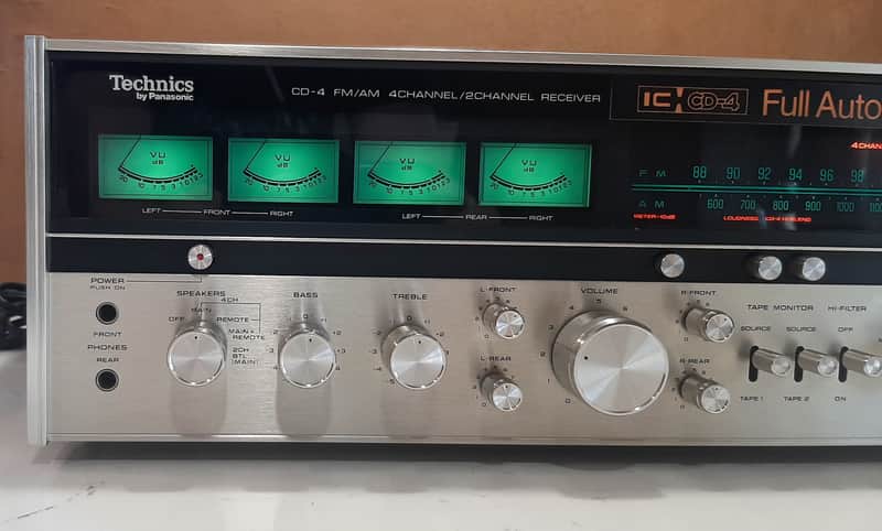 昭和レトロ❗️ステレオ❗️1974年モデル❗️テクニクス/4チャンネル/ＳＣ-8100 Technics SA-8100X 1974 - Wood cabinet | Reverb