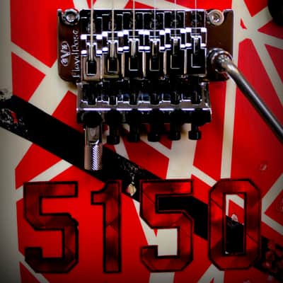 Palermo EVH 5150 Striped Conversion Eddie Van Halen Guitar Relic'd By Mike Palermo W/ Bag image 4