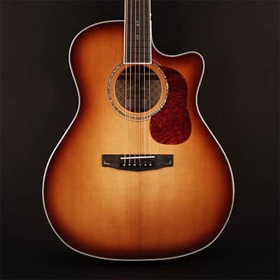 Cort GOLDA8LB Gold Series Auditorium Solid 6-String Acoustic-Electric Guitar w/Deluxe Soft Side Case image 1