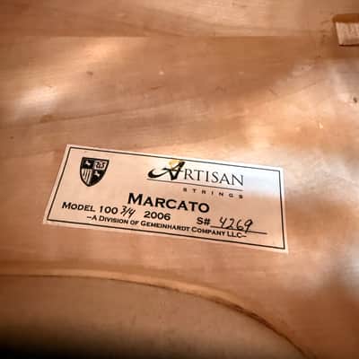 Artisan Strings Marcato Model 100 3/4 Cello w/ Gig Bag 2006 image 2