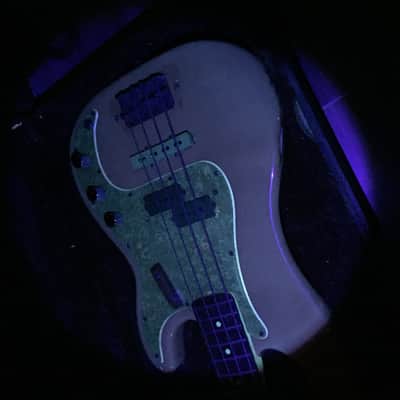 1969 Fender Precision Bass PJ Specs Fiesta Red Refin w/ OHSC Cheney England image 23