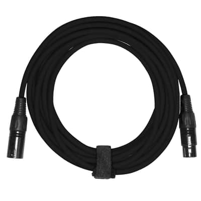 Pro Audio DJ 20' ft XLR Male to XLR Female Black Microphone Speaker Cables 20 Pk image 10
