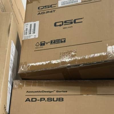QSC AD-P4T 4.5"" Two-Way Pendant-Mount Loudspeaker - BLACK image 2