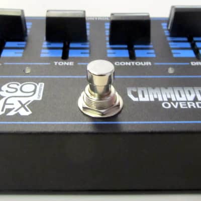 Used SolidGoldFX Commodore Overdrive Black / Blue VGC image 2