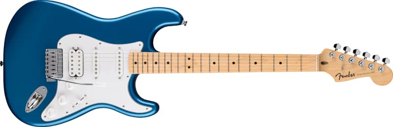 FENDER - Standard Stratocaster HSS Maple Fingerboard White Pickguard Aqua Marine Metallic - 0266420560 image 1
