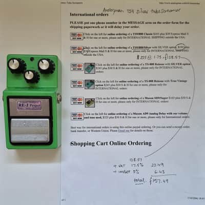 Ibanez TS9 Tube Screamer with Analogman Silver Mod 2006 image 3