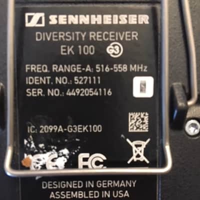 Sennheiser EW 100 G3 A-Band Wireless Transmitter, Reciever, Shure 184, SKP 300 G3 Package image 9