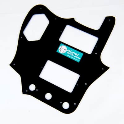 Replacment Pickguard For Jaguar style Guitar ,3Ply Black /Japan Reissued HH image 4