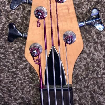 Carvin  B5 5 string bass electric guitar  made in the USA  natural gigbag image 2