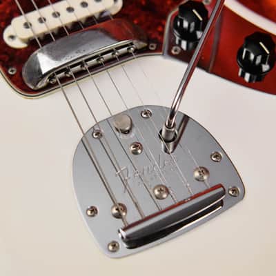 1963 Fender Jaguar Olympic White with Matching Headstock image 9
