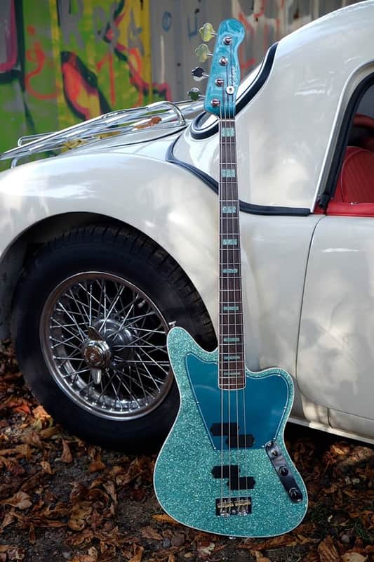 Patrick Robert model Lady Océane Bass 2017 Turquoise Sparkle image 1