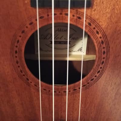 Aklot AKET26 2020 - Natural Mahogany Acoustic-Electric Ukulele w/ Hard Case image 7
