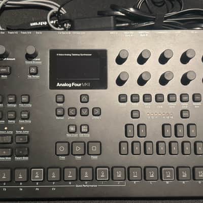 Elektron Analog Four MKII 4-Voice Tabletop Analog Synthesizer 2020 - Present - Black + Free Shipping! image 3