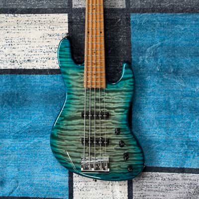 Sadowsky 21-fret Standard Masterbuilt Limited 2020 No.4/30 2020 - Whale Blue Burst Transparent High Polish Burst image 1