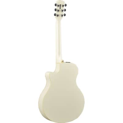 Yamaha APX600VW Thinline Acoustic-Electric Guitar (Vintage White) image 3