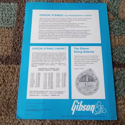Vintage 1971 Gibson Strings Catalog! Rare, Original Case Candy, Paperwork! image 3