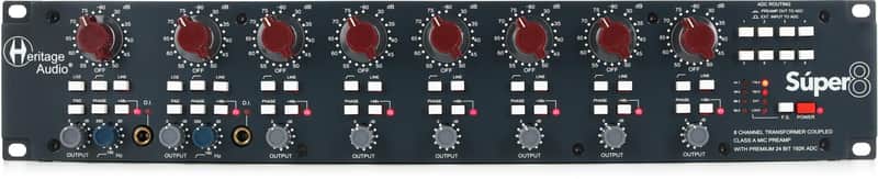 Heritage Audio Super 8 8-channel Mic Preamp image 1