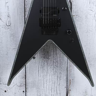 BC Rich JR V Extreme Electric Guitar with Floyd Rose Matte Black with Gig Bag image 1