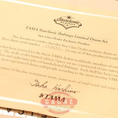 Tama Starclassic Bubinga Limited 6-piece Hawaiian Koa Drum Set image 10