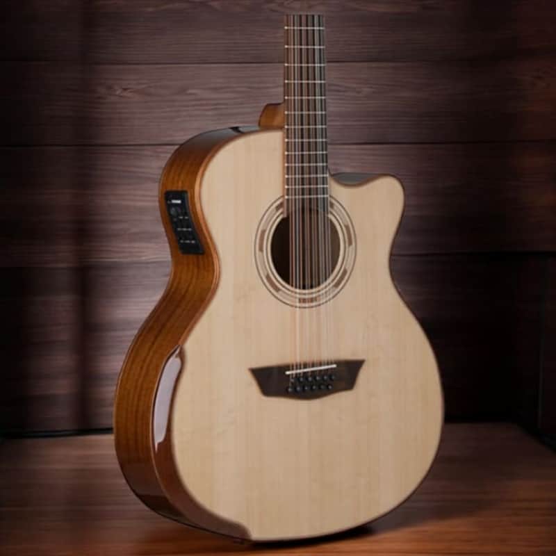 Washburn Comfort Series WCG15SCE12 Grand Auditorium Cutaway Acoustic-Electric  w/ Solid Sitka Spruce, B-Stock image 1
