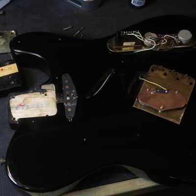 1986-1987 Fender Telecaster TLG-80-55, ALL BLACK, Made in Japan - Black / Pro Set Up image 11