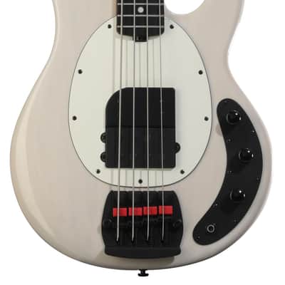 Ernie Ball Music Man Tim Commerford Artist Series StingRay Bass Guitar - Fight Night White Passive image 1
