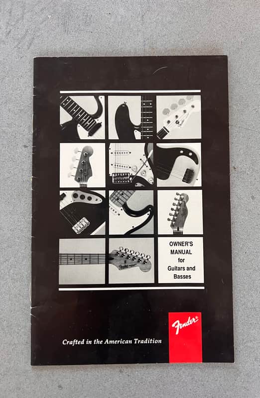 Fender 1998 Owners Manual 1998 - Red Black image 1