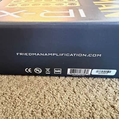 Friedman IR-X Dual Tube Preamp 2023 - Present Gold / Black image 8