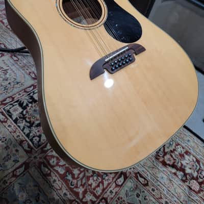 Alvarez AD60-12 12-String Dreadnought Acoustic Guitar W/ Case - Natural (C016-39) image 15