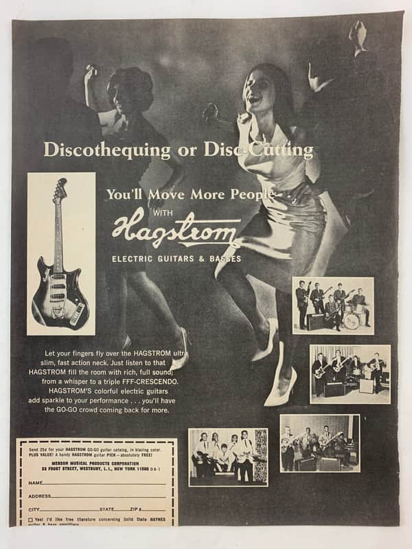 Hagatrom 1966 Promotional Advertisement for the Condor and Other Electrics Black & White image 1