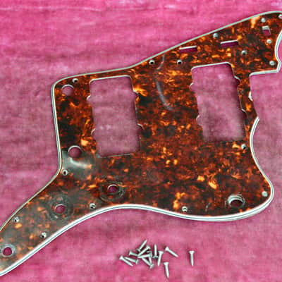 Vintage 1960's Fender Jazzmaster PRE-CBS Pickguard and Shield Celluloid "Tortoise" Guard JM image 1