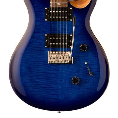 PRS SE Custom 24 Electric Guitar - Faded Blue Burst image 1