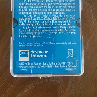 Seymour Duncan Little '59 / Vintage Stack Tele Set 2010s - Black image 8
