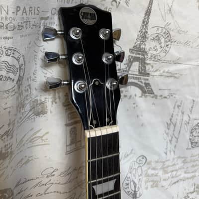 1990’s Stuntman Octave Les Paul Copy Ebony Finish NICE! image 2