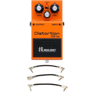 Boss DS-1W Waza Craft Distortion Pedal with 3 Patch Cables image 1
