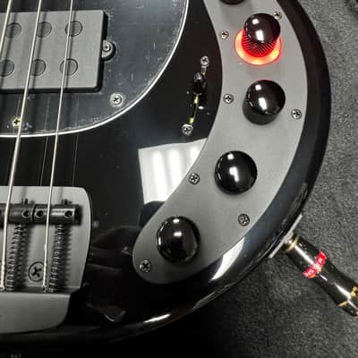 Ernie Ball Music Man StingRay 4 "DarkRay", Obsidian Black / Ebony *IN STOCK* image 4