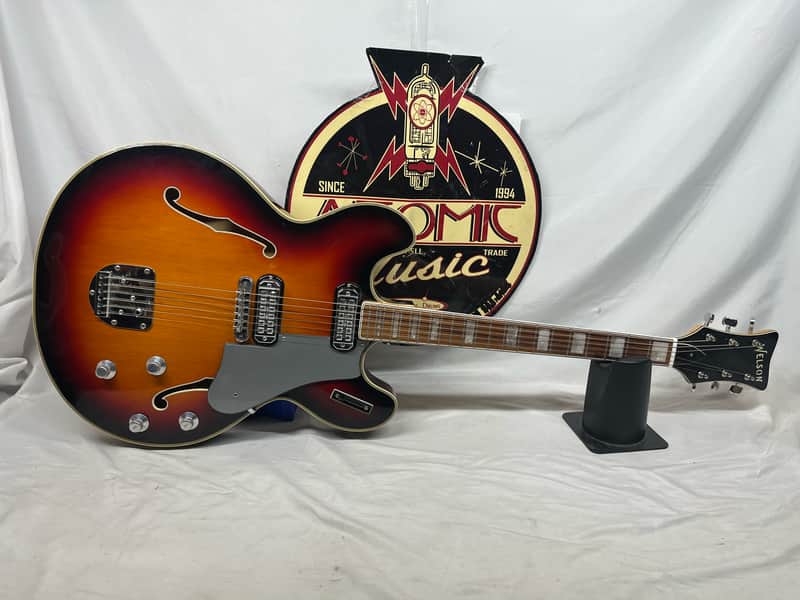 Welson 1960s DS2 Vintage Hollow Body Electric Guitar image 1