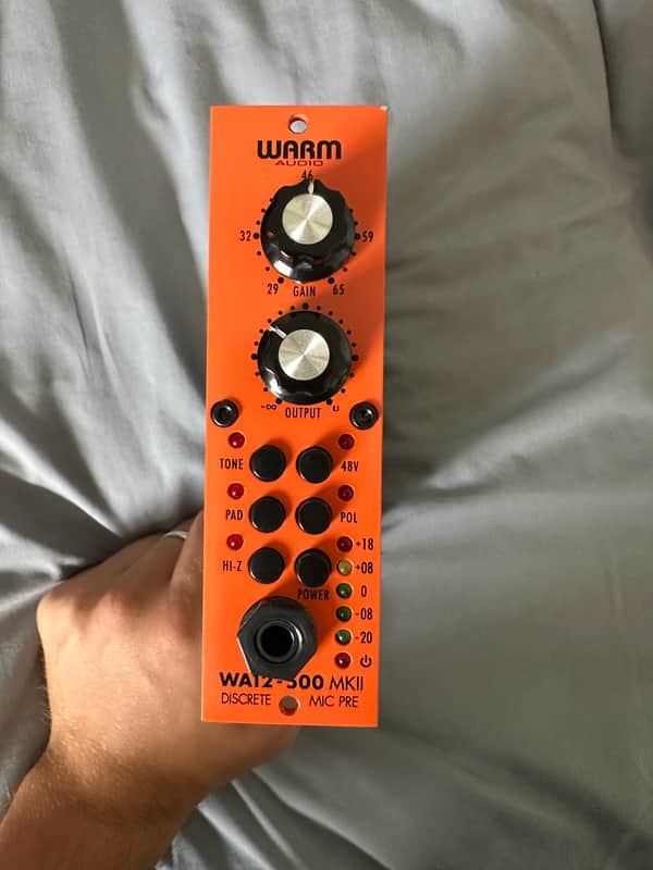 Warm Audio WA12-500 MKII Discrete 500 Series Mic Pre Module 2016 - Present - Orange image 1