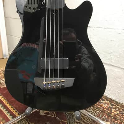 Godin A5 Ultra Fretless 2016 Black Gloss image 9