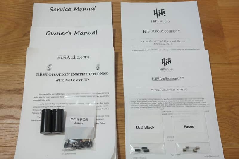 Technics SA-303 restoration kit filter capacitor repair rebuild fix image 1