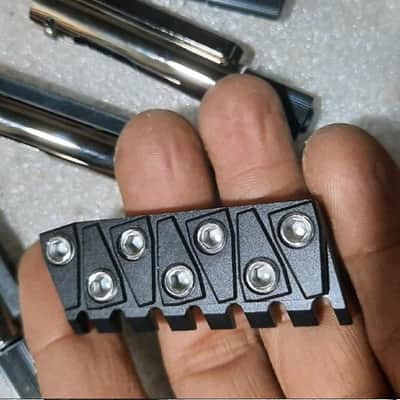 Strandberg EGS Rev7 MonoRail Bridge Tuner Assemblies - Chrome | Boden NX 7 String | DHL Express fees Included | image 2