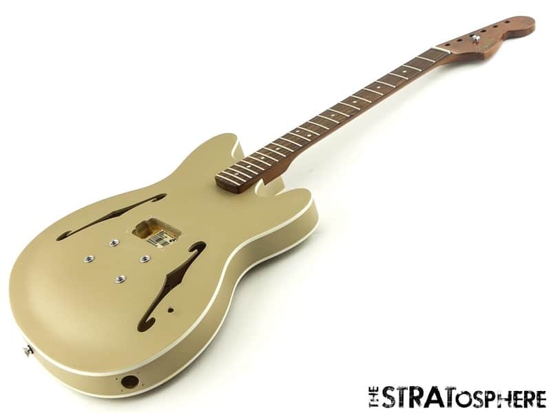 Fender Tom Delonge Starcaster BODY & NECK Shoreline Gold $20 OFF image 1